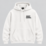 Keep Going, White Hoodie